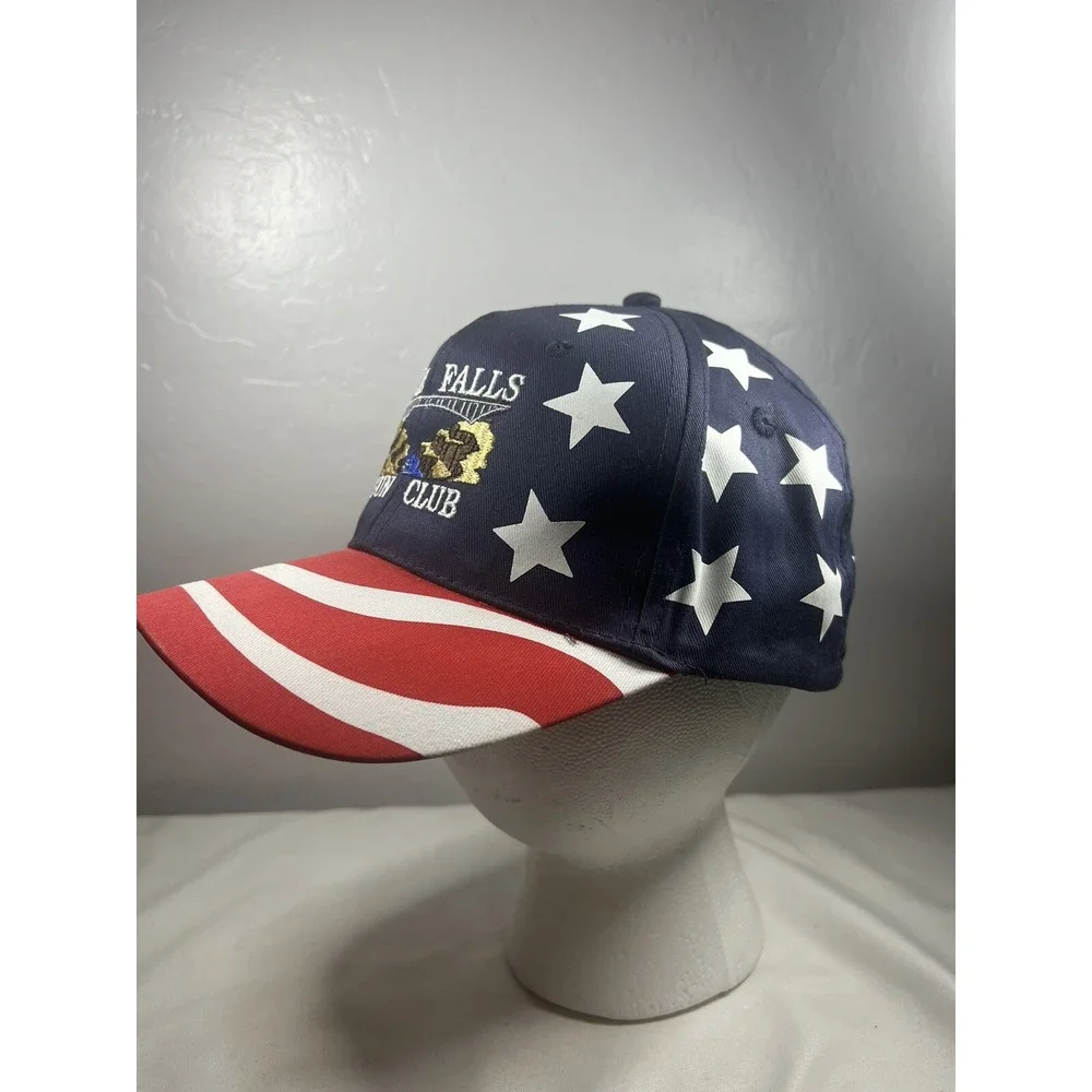 USA Flag‎ Snapback Hat Twin Falls Gun Club Grandpa Cap Dad Hat NRA 2nd Amendment